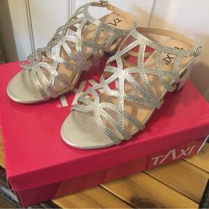Taxi Macy Silver Sandals Size 36